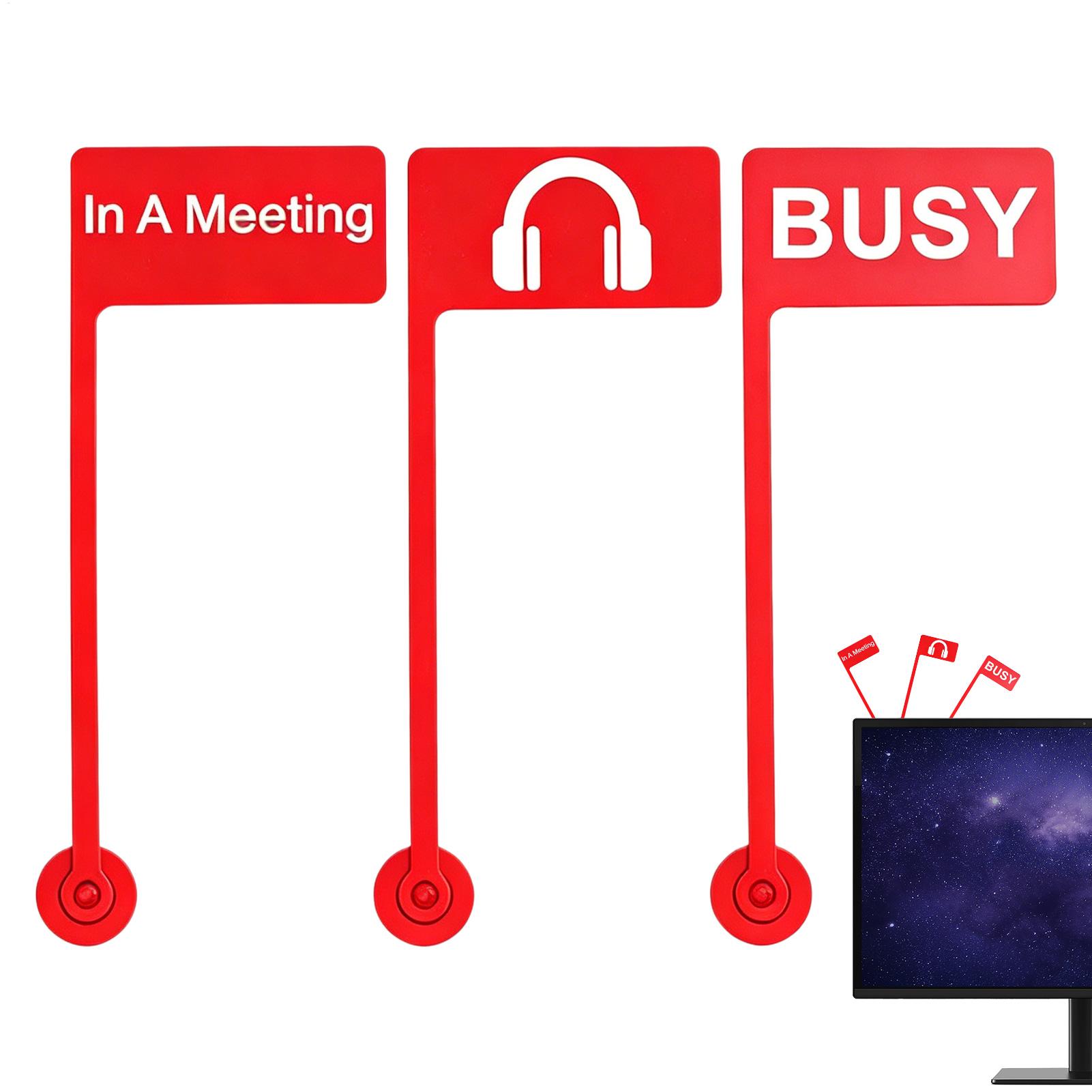Desk Setup Home - Набор из 3 портативных офисных флагов-индикаторов: