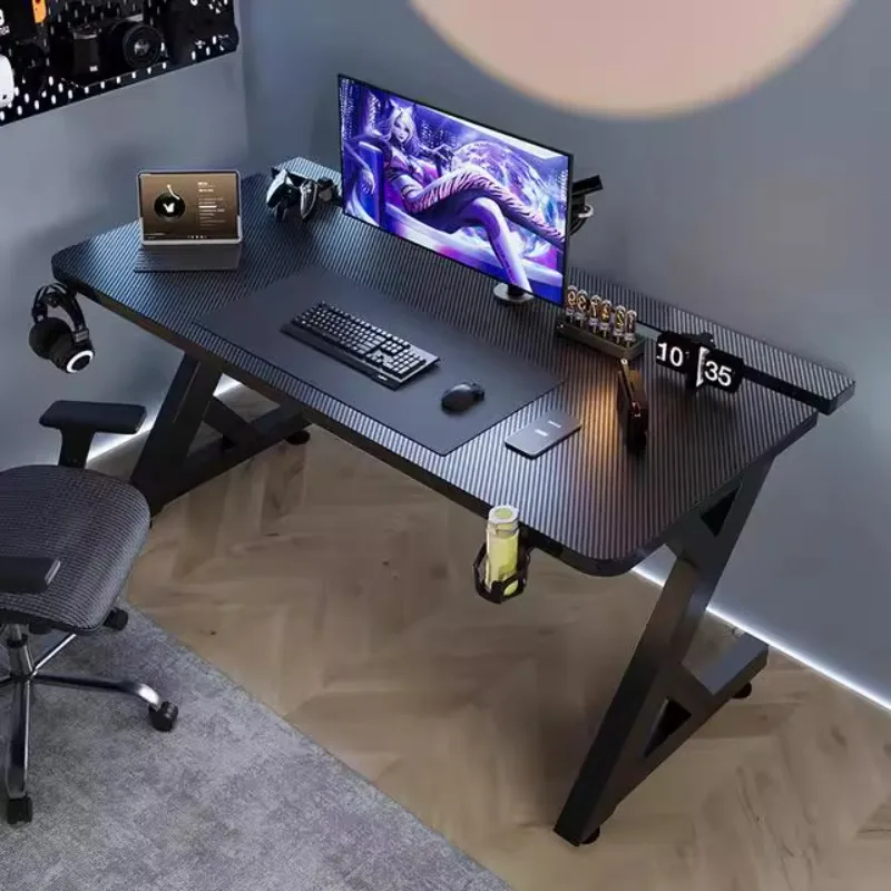 Desk Setup Black - Q Минималистичный черный дизайн компьютерных столов