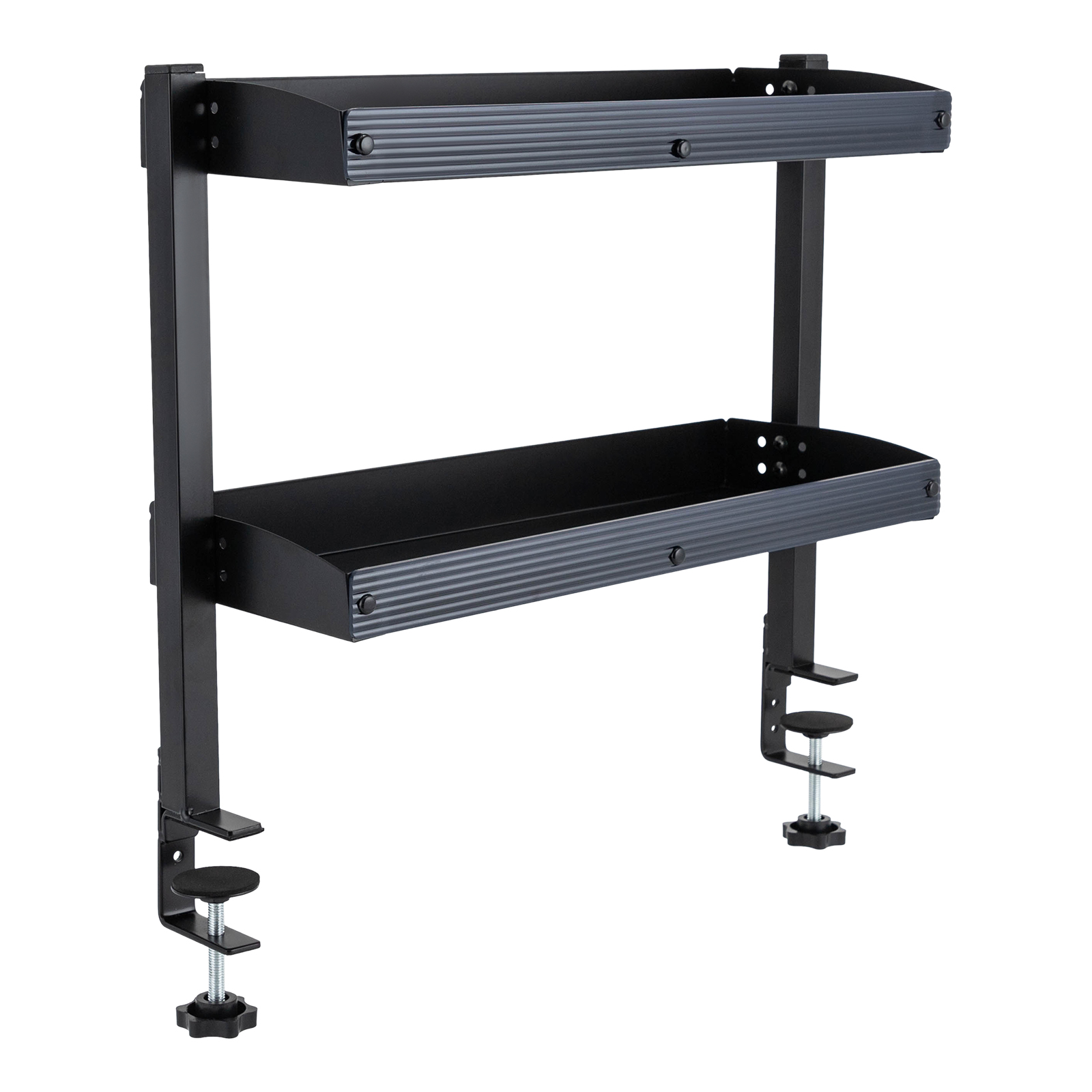 Desk Setup Black - Настольная полка с зажимом, двухуровневая, органайзер
