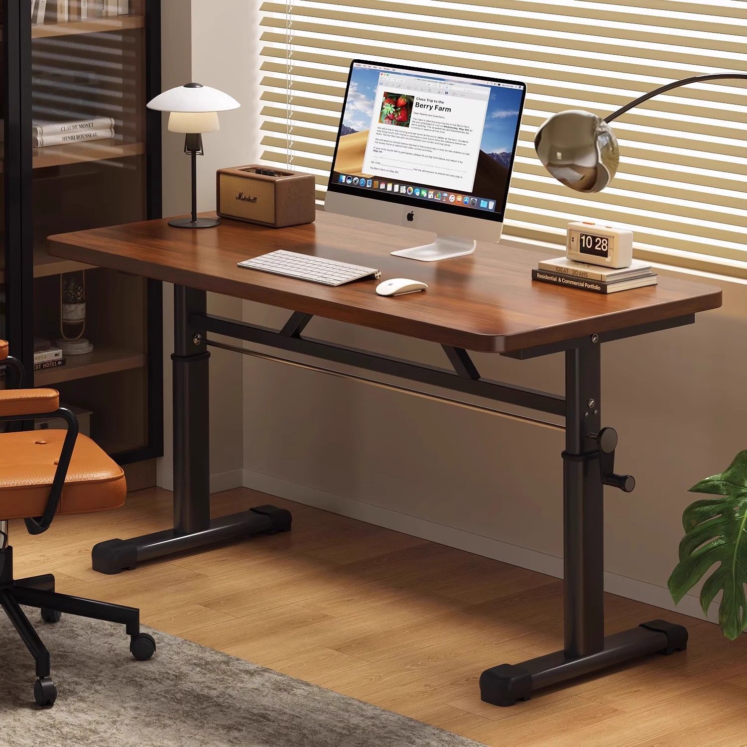 Desk Setup Notebook - Современный простой компьютерный стол с регулируемой