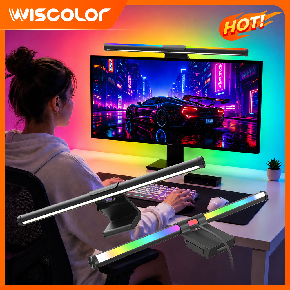 Desk Setup In Office - Светодиодная панель для монитора с Wi-Fi,