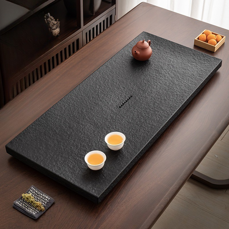 Desk Setup Black - Поднос для чая из натурального черного