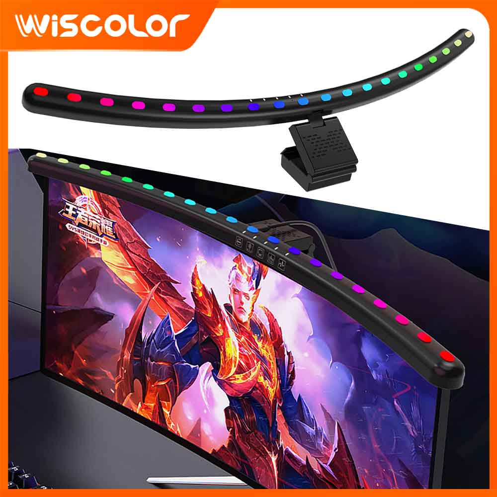 Светодиодная RGB-лампа для мон – обзор и цена Desk Setup In Office