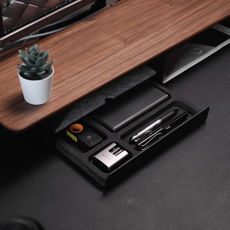 Подставка для монитора, ящики  – обзор и цена Desk Setup In Office