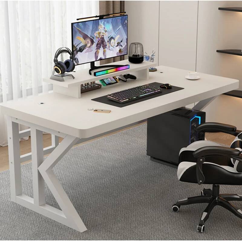 Игровой стол в форме L, гибкий – обзор и цена Desk Setup Laptop And Monitor