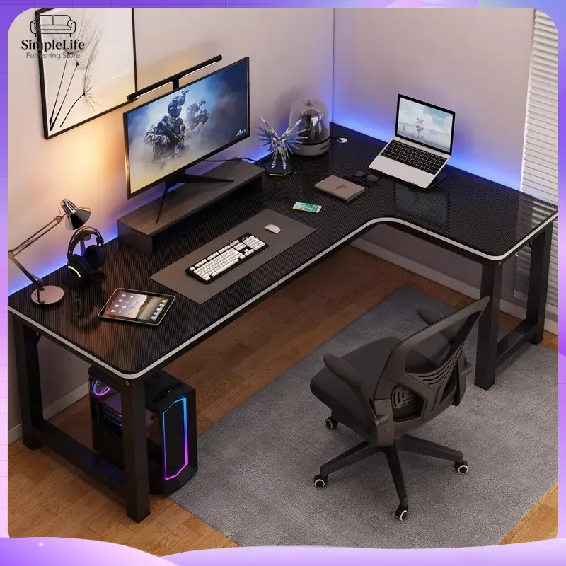 Угловой игровой компьютерный с – обзор и цена Desk Setup Laptop And Monitor