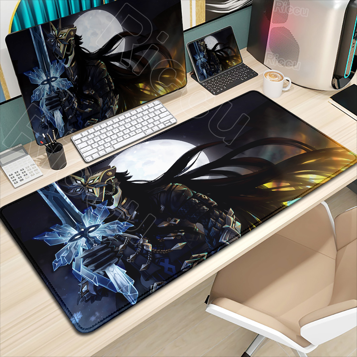 HD Печать Capitano Коврик для  – обзор и цена Desk Setup Anime