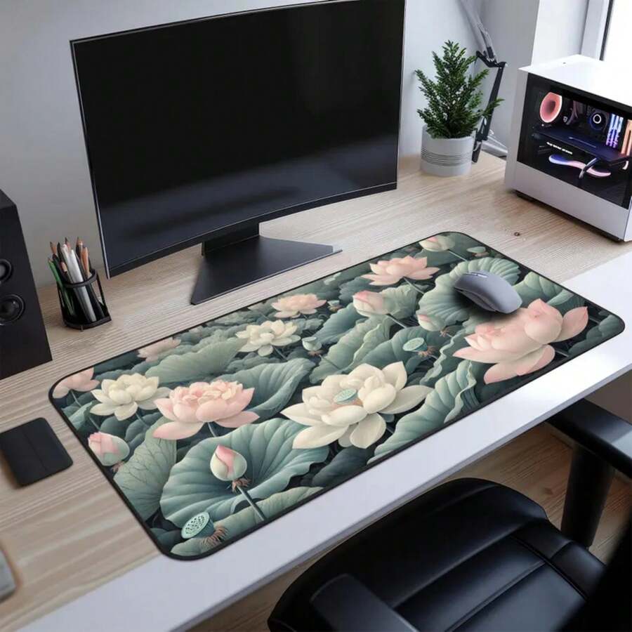 Большой коврик для стола с изо – обзор и цена Desk Setup Inspiration
