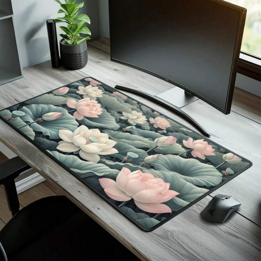 Большой коврик для стола с изо – обзор и цена Desk Setup Inspiration