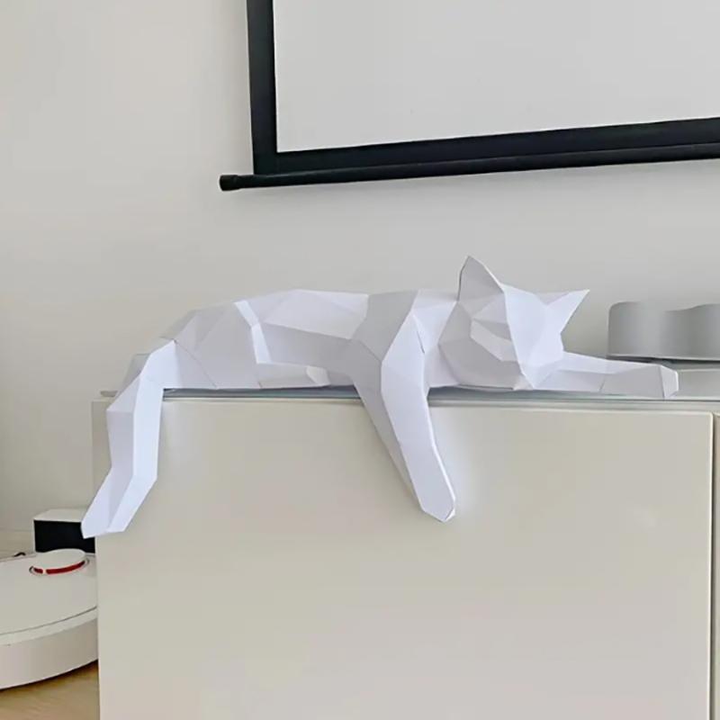 Статуя черно-белого кота - гео – обзор и цена Desk Setup Black