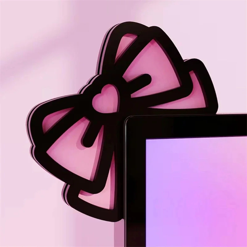 Kawaii розовый акриловый бант  – обзор и цена Desk Setup In Office