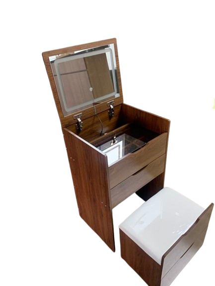 (Орех) Туалетный столик 3 в 1  – обзор и цена Desk Setup In Small Bedroom