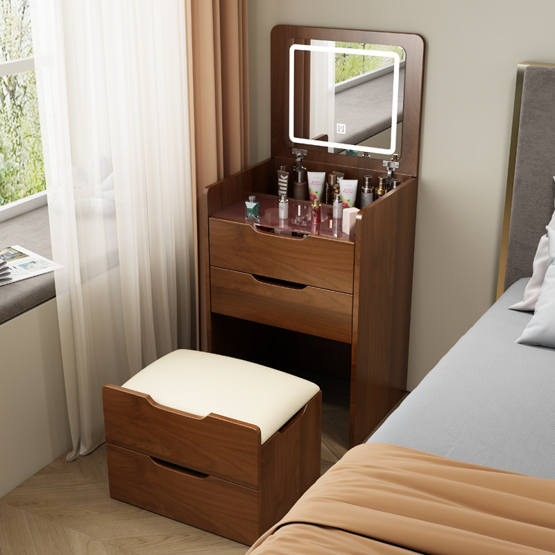 (Орех) Туалетный столик 3 в 1  – обзор и цена Desk Setup In Small Bedroom