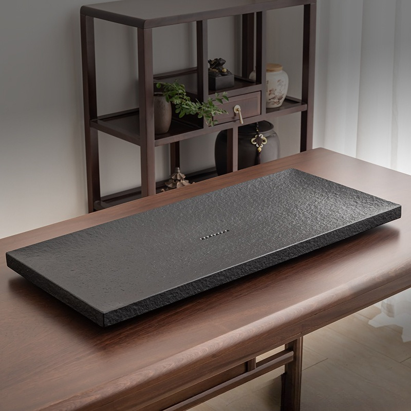 Поднос для чая из натурального – обзор и цена Desk Setup Black