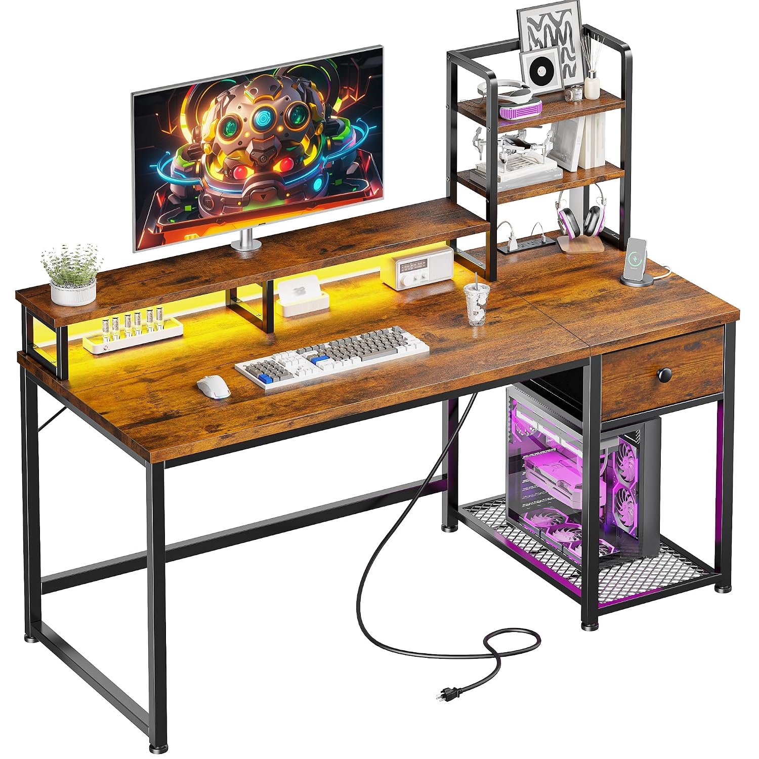 Небольшой компьютерный стол с  – обзор и цена Desk Setup In Small Bedroom