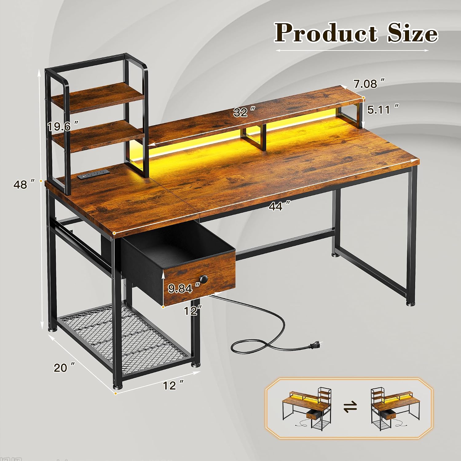 Небольшой компьютерный стол с  – обзор и цена Desk Setup In Small Bedroom