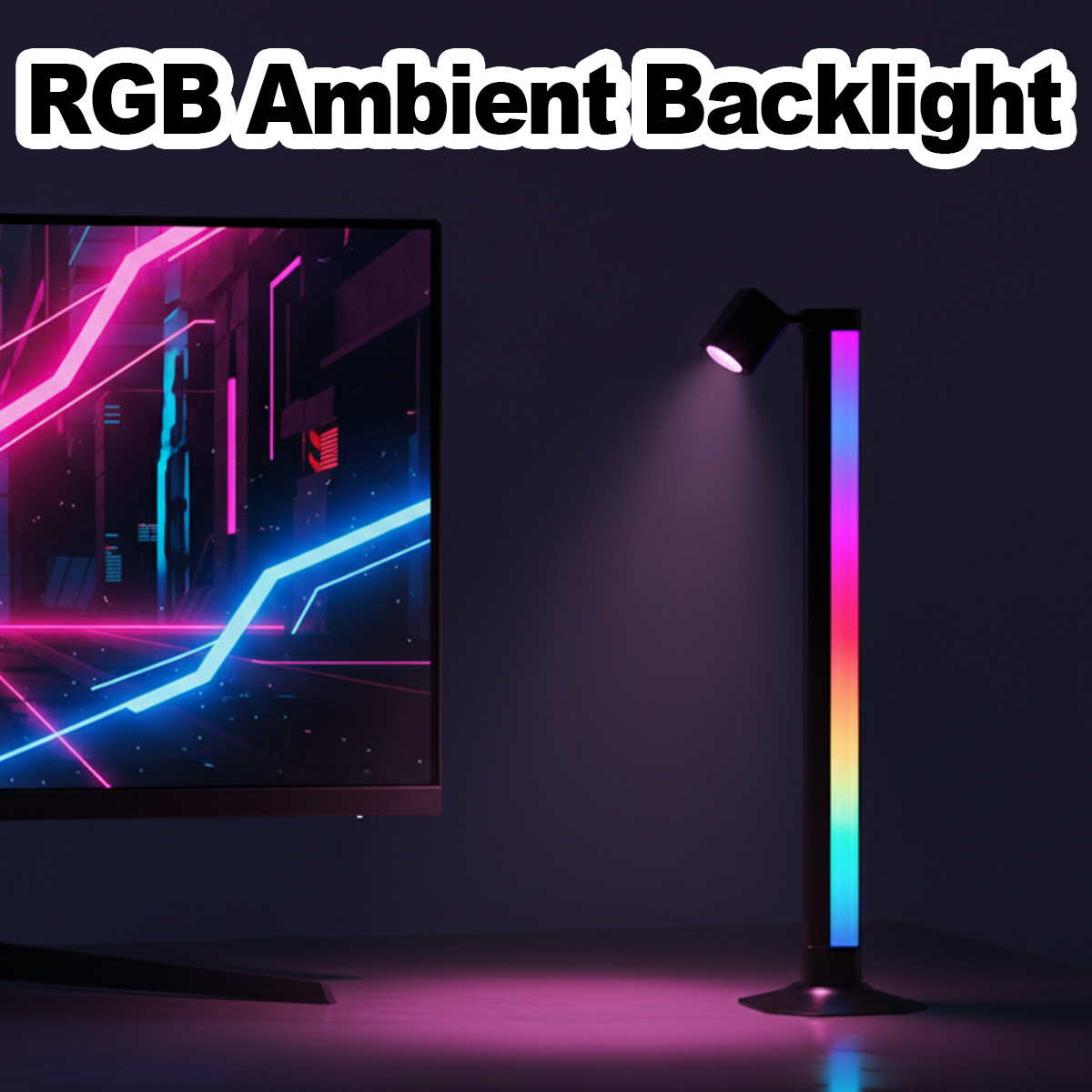 Умная светодиодная лампа RGB с – обзор и цена Desk Setup Black